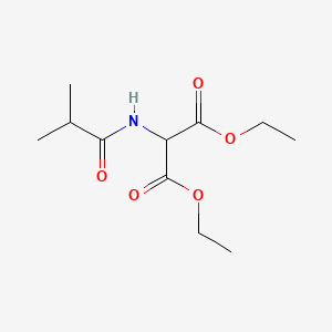 1,3-Diethyl 2-(2-methylpropanamido)propanedioate
