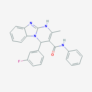 molecular formula C24H19FN4O B299384 4-(3-fluorophenyl)-2-methyl-N-phenyl-1,4-dihydropyrimido[1,2-a]benzimidazole-3-carboxamide 