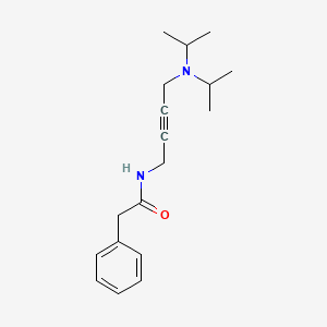 molecular formula C18H26N2O B2993840 N-(4-(diisopropylamino)but-2-yn-1-yl)-2-phenylacetamide CAS No. 1396799-59-9