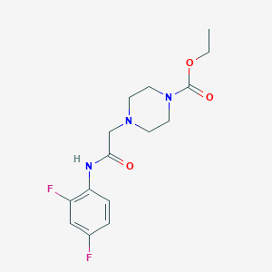 Ethyl 4-((N-(2,4-difluorophenyl)carbamoyl)methyl)piperazinecarboxylate