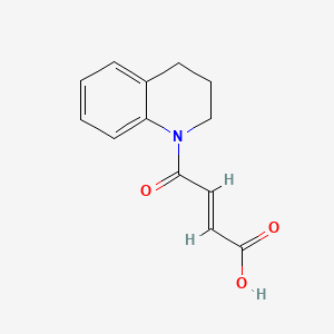 molecular formula C13H13NO3 B2993852 4-(3,4-dihydro-1(2H)-quinolinyl)-4-oxo-2-butenoic acid CAS No. 863647-77-2