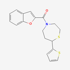 Benzofuran-2-yl(7-(thiophen-2-yl)-1,4-thiazepan-4-yl)methanone