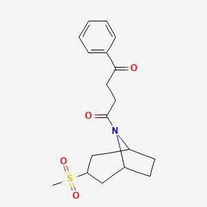 1-((1R,5S)-3-(methylsulfonyl)-8-azabicyclo[3.2.1]octan-8-yl)-4-phenylbutane-1,4-dione