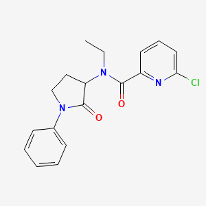 6-Chloro-N-ethyl-N-(2-oxo-1-phenylpyrrolidin-3-YL)pyridine-2-carboxamide