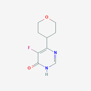 5-Fluoro-4-(oxan-4-yl)-1H-pyrimidin-6-one