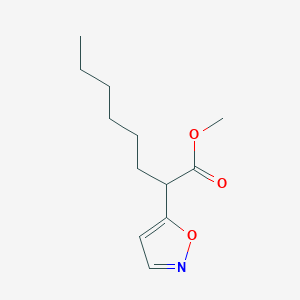 molecular formula C12H19NO3 B2993880 Methyl 2-(1,2-oxazol-5-yl)octanoate CAS No. 860649-05-4