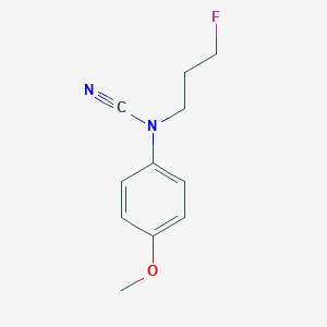 molecular formula C11H13FN2O B2993891 3-Fluoropropyl-(4-methoxyphenyl)cyanamide CAS No. 1935788-64-9