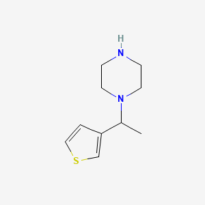 1-[1-(Thiophen-3-yl)ethyl]piperazine