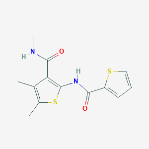 molecular formula C13H14N2O2S2 B2993910 N,4,5-trimethyl-2-(thiophene-2-carbonylamino)thiophene-3-carboxamide CAS No. 896293-46-2