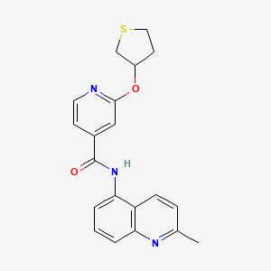 N-(2-methylquinolin-5-yl)-2-((tetrahydrothiophen-3-yl)oxy)isonicotinamide