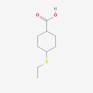 molecular formula C9H16O2S B2993919 4-(乙硫基)环己烷-1-羧酸 CAS No. 1547588-59-9