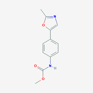 molecular formula C12H12N2O3 B299392 Methyl 4-(2-methyl-1,3-oxazol-5-yl)phenylcarbamate 