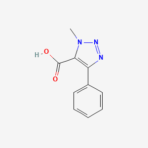 molecular formula C10H9N3O2 B2993923 1H-1,2,3-三唑-5-甲酸，1-甲基-4-苯基- CAS No. 175789-82-9