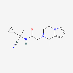 N-(1-cyano-1-cyclopropylethyl)-2-{1-methyl-1H,2H,3H,4H-pyrrolo[1,2-a]pyrazin-2-yl}acetamide