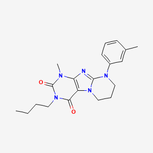 B2993938 3-butyl-1-methyl-9-(3-methylphenyl)-7,8-dihydro-6H-purino[7,8-a]pyrimidine-2,4-dione CAS No. 848059-47-2
