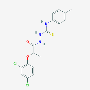 molecular formula C17H17Cl2N3O2S B2993943 1-(2-(2,4-二氯苯氧基)丙酰基)-4-(4-甲苯基)硫代氨基脲 CAS No. 894576-34-2