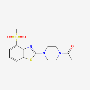 1-(4-(4-(Methylsulfonyl)benzo[d]thiazol-2-yl)piperazin-1-yl)propan-1-one