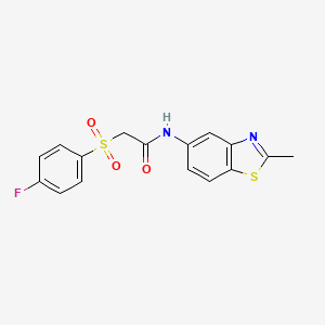 2-((4-fluorophenyl)sulfonyl)-N-(2-methylbenzo[d]thiazol-5-yl)acetamide