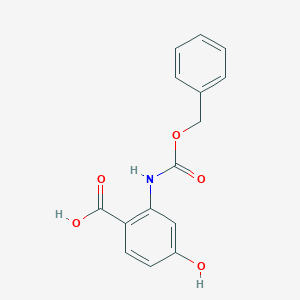 molecular formula C15H13NO5 B2993962 4-Hydroxy-2-(phenylmethoxycarbonylamino)benzoic acid CAS No. 2287285-89-4