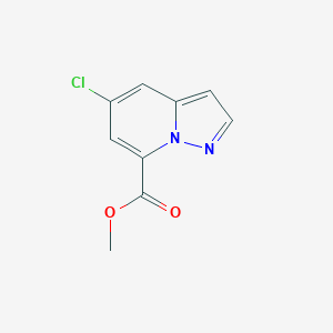 molecular formula C9H7ClN2O2 B2993969 5-氯吡唑并[1,5-a]吡啶-7-甲酸甲酯 CAS No. 1427367-06-3