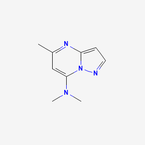 molecular formula C9H12N4 B2993981 N,N-dimethyl-N-(5-methylpyrazolo[1,5-a]pyrimidin-7-yl)amine CAS No. 1340968-70-8