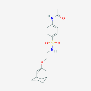 molecular formula C20H28N2O4S B299399 N-[4-({[2-(1-adamantyloxy)ethyl]amino}sulfonyl)phenyl]acetamide 