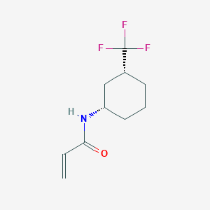 molecular formula C10H14F3NO B2994001 N-[(1S,3R)-3-(Trifluoromethyl)cyclohexyl]prop-2-enamide CAS No. 2165787-14-2