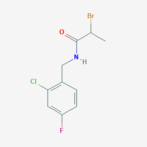 2-Bromo-N-(2-chloro-4-fluorobenzyl)propanamide