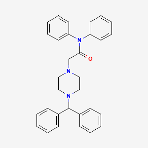 2-(4-(Diphenylmethyl)piperazinyl)-N,N-diphenylethanamide