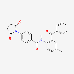 N-(2-benzoyl-4-methylphenyl)-4-(2,5-dioxopyrrolidin-1-yl)benzamide