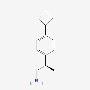 (2R)-2-(4-Cyclobutylphenyl)propan-1-amine