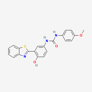 1-(3-(Benzo[d]thiazol-2-yl)-4-hydroxyphenyl)-3-(4-methoxyphenyl)urea