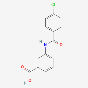 molecular formula C14H10ClNO3 B2994056 3-[(4-Chlorobenzoyl)amino]benzoic acid CAS No. 413574-79-5