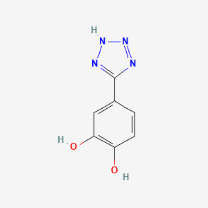 molecular formula C7H6N4O2 B2994058 1,2-Benzenediol, 4-(2H-tetrazol-5-yl)- CAS No. 91759-56-7