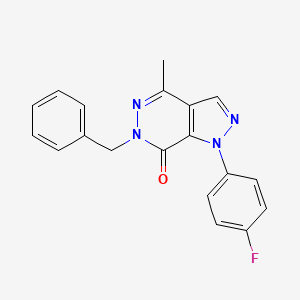 6-benzyl-1-(4-fluorophenyl)-4-methyl-1H-pyrazolo[3,4-d]pyridazin-7(6H)-one