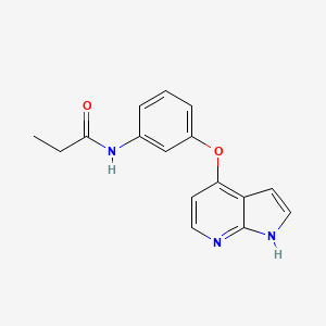 N-(3-((1H-pyrrolo[2,3-b]pyridin-4-yl)oxy)phenyl)propionamide