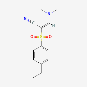 (2E)-3-(dimethylamino)-2-[(4-ethylphenyl)sulfonyl]acrylonitrile