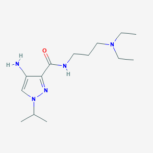 4-Amino-N-[3-(diethylamino)propyl]-1-isopropyl-1H-pyrazole-3-carboxamide