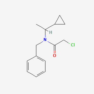 N-benzyl-2-chloro-N-(1-cyclopropylethyl)acetamide