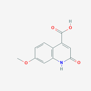 molecular formula C11H9NO4 B2994097 2-Hydroxy-7-methoxyquinoline-4-carboxylic acid CAS No. 72784-23-7