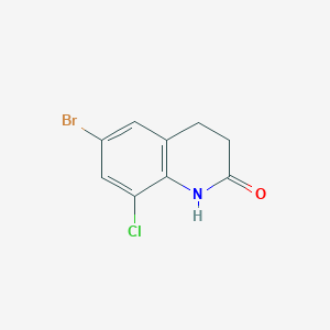 B2994130 6-Bromo-8-chloro-3,4-dihydroquinolin-2(1H)-one CAS No. 1404367-50-5