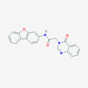molecular formula C22H15N3O3 B299414 N-(dibenzo[b,d]furan-3-yl)-2-(4-oxoquinazolin-3(4H)-yl)acetamide 