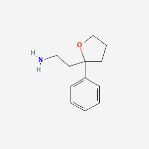 molecular formula C12H17NO B2994141 2-(2-苯基氧杂环-2-基)乙胺 CAS No. 2580243-39-4