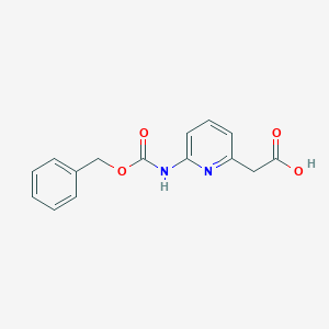2-[6-(Phenylmethoxycarbonylamino)pyridin-2-yl]acetic acid