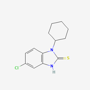 molecular formula C13H15ClN2S B2994158 5-Chloro-1-cyclohexyl-1H-benzimidazole-2-thiol CAS No. 298684-28-3