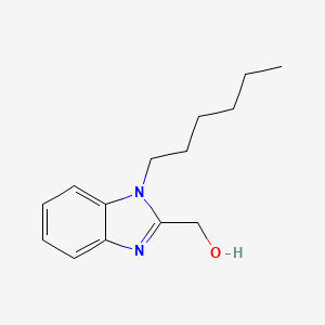 molecular formula C14H20N2O B2994162 (1-己基-1H-苯并咪唑-2-基)甲醇 CAS No. 381693-65-8