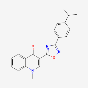 3-(3-(4-isopropylphenyl)-1,2,4-oxadiazol-5-yl)-1-methylquinolin-4(1H)-one