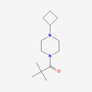 molecular formula C13H24N2O B2994177 1-(4-环丁基哌嗪-1-基)-2,2-二甲基丙烷-1-酮 CAS No. 1879735-79-1