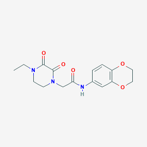 N-(2,3-dihydro-1,4-benzodioxin-6-yl)-2-(4-ethyl-2,3-dioxopiperazin-1-yl)acetamide