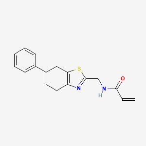 molecular formula C17H18N2OS B2994194 N-[(6-phenyl-4,5,6,7-tetrahydro-1,3-benzothiazol-2-yl)methyl]prop-2-enamide CAS No. 2094342-75-1